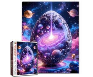 Egg-Shaped Planet Jigsaw Puzzles 1000 Piece for Adults and Beginner The Universe and Its Galaxies Puzzles Challenging Family Activity Games DIY Craft Puzzle for Home Decor Gifts 19.7 x 27.6 inch