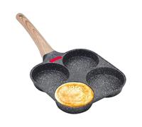 Egg Skillet - Egg Frying Pan, Non Stick Eggs Pan Omelette Skillet, 4-Cup Even Heating Cookware, Frying Pans For Induction Ceramic Gas Stove Pancake Hamburger Sandwich Breakfast Home Kitchen