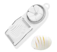 Egg Slicer - 2-in-1 Stainless Steel | Segmented Cutter, Compact, Kitchen