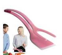 Egg Spatule Fliper, Langue à œufs, 2 en 1 Oeuf Flipper Langue, Poignée Ergonomique, Ustensiles de Cuisine pour Frire Poisson Steak Omelette Crêpe