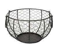 Egg Storage Basket - Egg Baskets For Fresh Eggs, Wire Round Farmhouse, Style Eegg Collector Basket, Large Capacity Storage Organizer Holds Fresh Eggs, Potatoes, Tomatoes, Fruits, Vegetables, And Mor