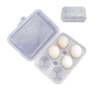 Egg Storage Case - 6 Compartment Holder, Shockproof Portable Egg Container, Travel Storage | Camping Picnic Outdoor Kitchen Refrigerator, Perfect for Meal Prep Organization Transport Safe
