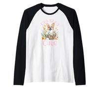 Egg-stra Corgi Corgi Panier de Pâques Motif Floral Manche Raglan
