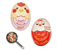 Egg Timer en Résine, Minuteur de Coloration des Œufs, Minuteur d'Œufs à la Coque, 2 Pièces, Minuteur D'œufs à la Coque, pour la Maison, L'école, Le Restaurant