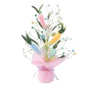 Egg Tree Decoration- Carrot Egg Decoration, Seasonal Decor with Festive Colors, Artificial Flower, Desk Ornement, Holiday Centerpiece for Homeowners Event Party Dinner Table Dining Room