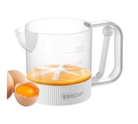 Egg Whisk Cup - Manual Egg Beater, Semi Automatic Press Tool with Fast Mixing, Cream Mixer Container for Smooth Blending, Kitchen Gadget Compact Design, Hand Press Whipping Solution for Cooking
