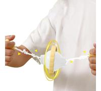 Egg1 Batteur rotatif avec corde dorée | Manual1 Mélangeur d'œufs pour la cuisine à la maison, la cuisine, homogénéisateur, mélange des jaunes blancs