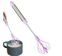 Eggbeater, Batteur À Œufs, Batteur Pâtisserie, Facile Nettoyer Stocker, Léger EErgonomique, 12,2x2,76 Pouces, Pour Un Fouet Et Un Mélange Rapide