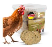 Eggersmann Körnerpick Boulettes de Poulet XXL sans Filet, 6 pièces | Boules de Nourriture pour Poules | pour Une activité ludique | Complément Alimentaire Riche en nutriments