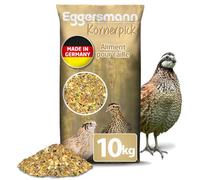 Eggersmann Körnerpick Nourriture pour caille 10 kg - Aliment complet sans OGM - Nourriture savoureuse avec grain adapté au bec - Mélange équilibré pour cailles