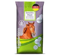 Eggersmann Mein Pferdefutter Sensitiv Muesli sans céréales 15 kg - Réduit l'amidon et le sucre - Idéal pour Cushing, EMS, PSSM et sabots - Céréales de cheval sans fibres de luzerne à haute teneur en