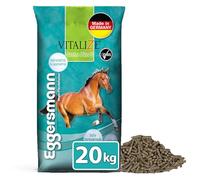 Eggersmann Mein Pferdefutter Vitalize Gastro Plus E Nourriture pour chevaux sensibles à l'estomac, sans céréales, avec magnésium pour les muscles et les nerfs, 20 kg, idéale pour les chevaux fortement
