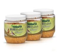 Eggersmann volaris 3 x 350 g de beurre de cacahuète de qualité supérieure pour oiseaux sauvages - Nourriture riche en calories - Beurre d'arachide pour oiseaux en plastique - Verre (3 x 350 g,