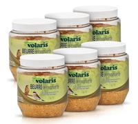 Eggersmann Volaris 6 x 350 g Beurre de cacahuètes Premium pour oiseaux sauvages - Nourriture grasse riche en calories - Beurre de cacahuètes pour oiseaux en pot en plastique - Verre (6 x 350 g, Nature
