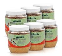 Eggersmann volaris Lot de 6 x 350 g de beurre de cacahuètes de qualité supérieure avec insectes pour oiseaux sauvages - Nourriture riche en calories - Beurre de cacahuète oiseaux dans plastique -