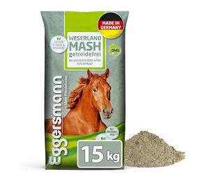 Eggersmann Weserland Mash sans céréales - Aliment digestif pour Chevaux sans mélasse, sans céréales ni Son de blé - Sac de 15 kg