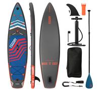 EGGORY Planche de stand-up paddle gonflable rouge fluo - 3350 x 810 x 150 mm