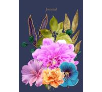 EGGPLANT _FLOWER_HARDCOVER JOURNAL. ENIGMA COLLECTION_120 LINED PAGES_: 7X10 INCHES_EACH PAGE FEATURES A DATE, AND DAY OF THE WEEK SECTION, FOR DAILY JOURNALING ORGANIZATION.