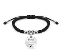 EGHTvmok Cadeau Maitresse D'école Fin D'année Merci Cadeau Atsem Maternelle Personnalisé Cadeaux Maîtresse D'école Femme Prof Professeur Directrice Départ Retraite Noel Remerciements Bracelet Tressé
