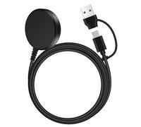 EGK Chargeur USB C/A 2 en 1 pour Samsung Galaxy Watch 8/8 Classic, 7/6/Ultra, 5/5 Pro/4/6 Classic/3/Active 2/Active 1, câble de charge magnétique sans fil de 1 m