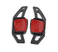 eglci Compatible Avec VW Pour Golf MK8 Pour GTI Pour GTD Pour GTE Pour R-Line 2022 2023 Palettes Changement Vitesse Voiture En Fiber Carbone Extension Levier palette levier de vitesse(Black)