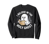Église chrétienne Mignonne Saint-Esprit Halloween Sweatshirt
