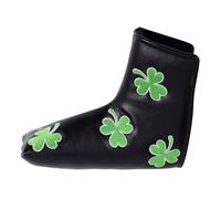 Église de club de golf - couverture de putter, couverture de maillet en cuir PU | Équipement de protection de motif Lucky Clover pour accessoires de golf, cadeau pour amis de la famille, équipement de
