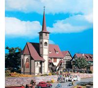 Eglise de village maquette à monter -HO-1/87-VOLLMER 43769