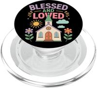 Église du Dimanche École Famille Amitié Communauté Jeunes Enfants PopSockets PopGrip pour MagSafe