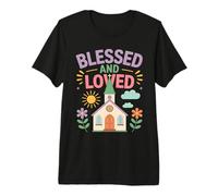 Église du Dimanche École Famille Amitié Communauté Jeunes Enfants T-Shirt Haut de Gamme