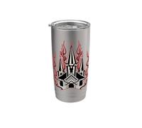 Église en feu Gobelet isotherme en acier inoxydable double paroi