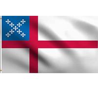 Église Épiscopale Du Christianisme Épiscopalien Drapeau Couleurs Vives Drapeau De Jardin Avec Œillets Garden Flag Pour Maison Extérieur Fête 3X5Ft