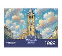 église Gothique 1000 Pièces Jigsaw Puzzle Architecture pour Adultes Artistique Cadeaux Défi Jouets 70x50cm/1000pcs