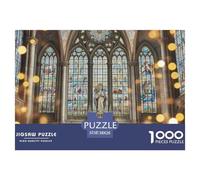 église Gothique 1000 Pièces Jigsaw Puzzle Architecture pour Adultes Classiques Cadeaux Qualité Supérieure Activité Créative 38x26cm/1000pcs
