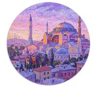 église Istanbul Puzzle 1000 Pièces Cadeau Unique bâtiment Jeu Éduchatif Défi Jouet À De Qualité Supérieure Peinture Art pour Adultes Et Enfants À Partir De 14 Ans 1000pcs (67.5x67.5cm)