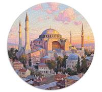 église Istanbul Puzzle 1000 Pieces Cadeau Unique bâtiment Jeu Éduchatif Défi Jouet À De Qualité Supérieure Peinture Art pour Adultes Enfants 1000pcs (67.5x67.5cm)