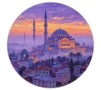 église Istanbul Puzzles 1000 Pieces Cadeau Unique bâtiment Jeu Éduchatif Défi Jouet À De Qualité Supérieure Peinture Art pour Adultes Et Enfants À Partir De 14 Ans 1000pcs (67.5x67.5cm)