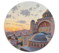 église Istanbul Puzzles 1000 Pièces Cadeau Unique bâtiment Jeu Éduchatif Défi Jouet À De Qualité Supérieure Peinture Art pour Adultes Et Enfants À Partir De 12 Ans 1000pcs (67.5x67.5cm)