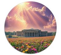 église Puzzle Rond 1000 Pièces église Building Scenery Church Park Enfants Cadeau Décoration Bricolage Classiques Parfait Encastrement' Qualité Supérieure Impossible 1000pcs (67.5x67.5cm)