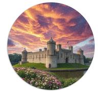 église Puzzle Rond De 1000 Pièces pour église bâtiment Scenery Church Park Encastrement Facile Qualité Premium Artistique Art Relaxation 1000pcs (67.5x67.5cm)