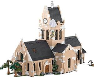 Église Sainte-Meré Eglise en briques de construction avec 2280 éléments de construction
