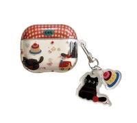 eglixu Coque de protection compatible avec AirPods Pro 3, motifs créatifs de dessin animé, gâteau kawaii, chat, manchon en TPU résistant aux chocs pour Apple AirPods Pro 3e génération pour garçons et