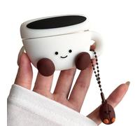 eglixu Coque en silicone pour AirPods Pro 3 (2025), jolie tasse à café dessin animé 3D, design créatif, coques anti-chocs pour AirPods Pro 3ème génération pour garçons et filles