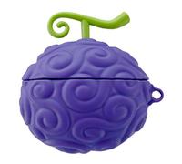 eglixu Coque pour Airpods Pro, motif dessin animé japonais mignon 3D fruit du diable pour AirPod Pro, coque avec crochet pour filles, enfants, femmes, hommes (fruit de gomme)