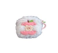 eglixu Coque pour écouteurs AirPods Pro 3 version 2025, design créatif Apple Core mignon et amusant, coque en peluche pour AirPods Pro 3e génération pour filles et garçons (rose)