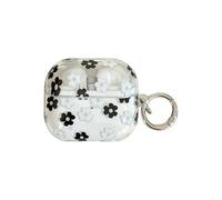 eglixu Coque pour Samsung Galaxy Buds 3, 3 Pro et 3 FE, jolie coque transparente pour écouteurs pour filles et femmes, avec anneau de protection complète (A)