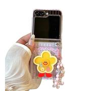 eglixu Coque transparente pour Samsung Galaxy Z Flip 7 FE/Z Flip 7 (version 2025), jolie coque de téléphone en TPU avec support de chaîne (Z Flip 7 FE)