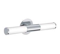 Eglo 87219 Applique Murale Palmera en Acier Pour 2 Ampoules Hv 2 X E14 Max 40 W Non Incluses, Protection Ip 44, Convient Pour Salle de Bains Chromé Longueur 46 cm, Écart 11 cm