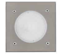 Eglo 93481 Éclairage Extérieur Lampe de Sol à encastrer Led Lamedo Diamètre 10 cm, Acier Inoxydable