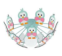 Plafonnier design salle de jeux pour enfants spots lampe hiboux motifs animaux lampe Eglo 95636